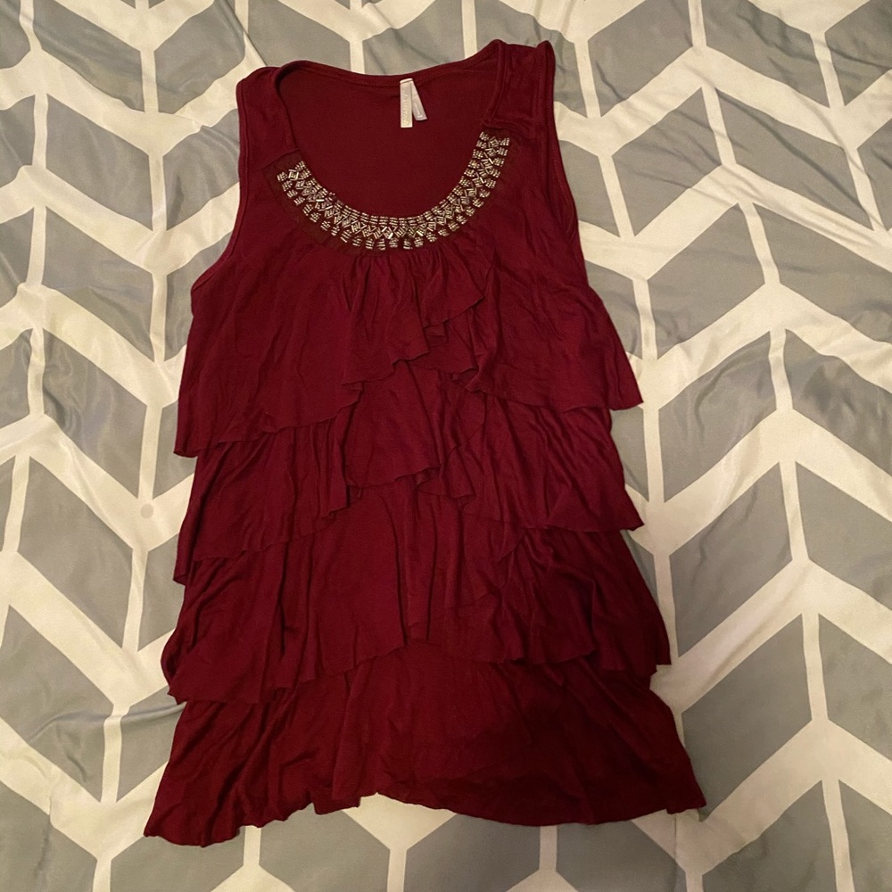 Maroon Vanity tank top size XS